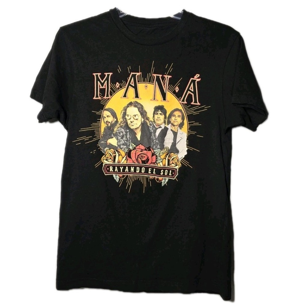 Vtg Mana Rayando El Sol Rock Band Tshirt Small Concert Tour 1986 Tee 2 sided Pop